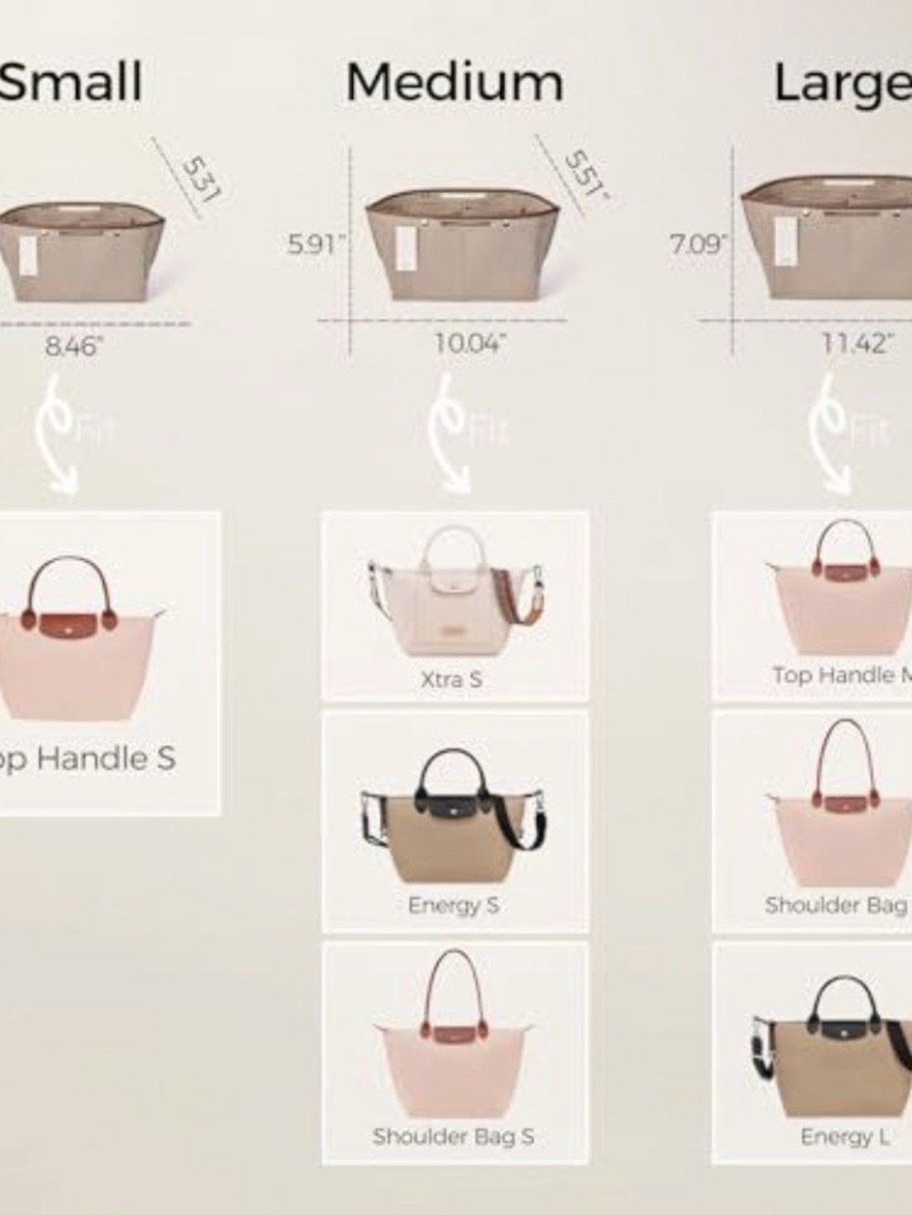Tote Bag Organizer Insert - Picture 4 of 4